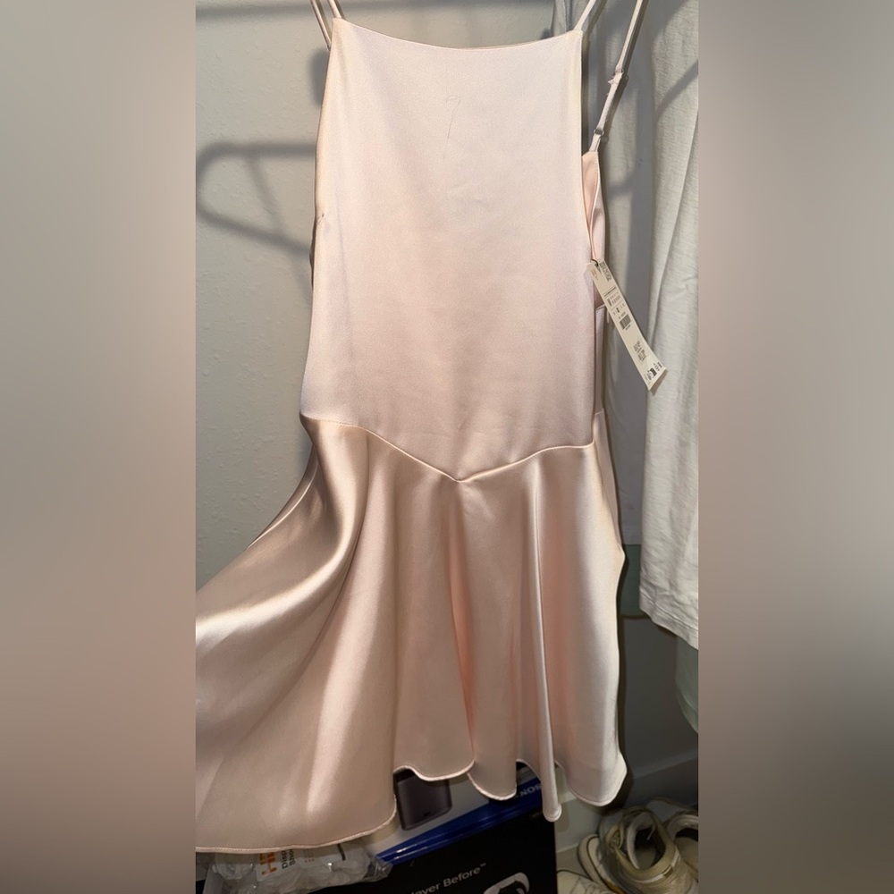 ZARA Satin Effect Mini Dress